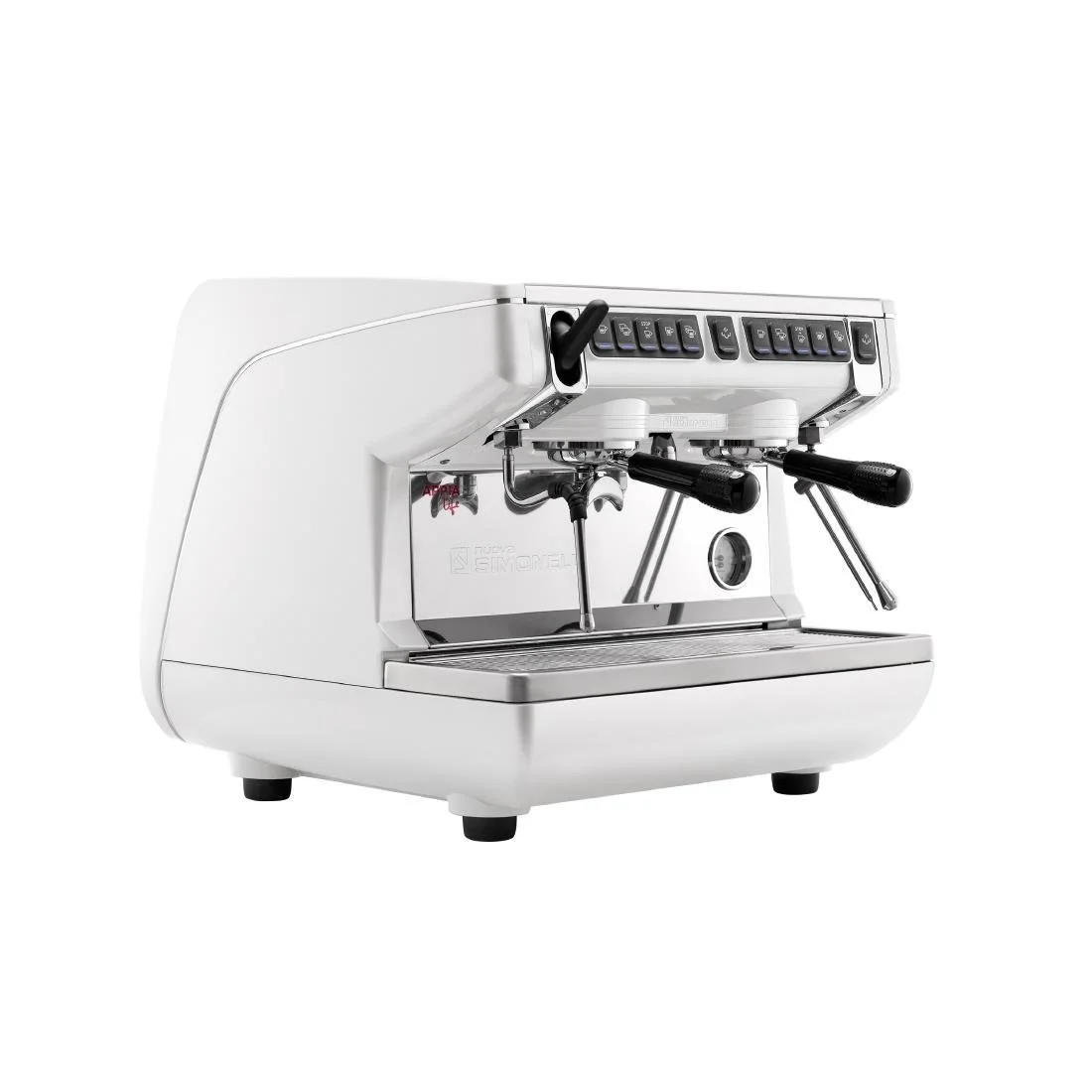 Nuova Simonelli Appia Compact 2 Group Coffee Machine with Autosteam Wand White - Image 1