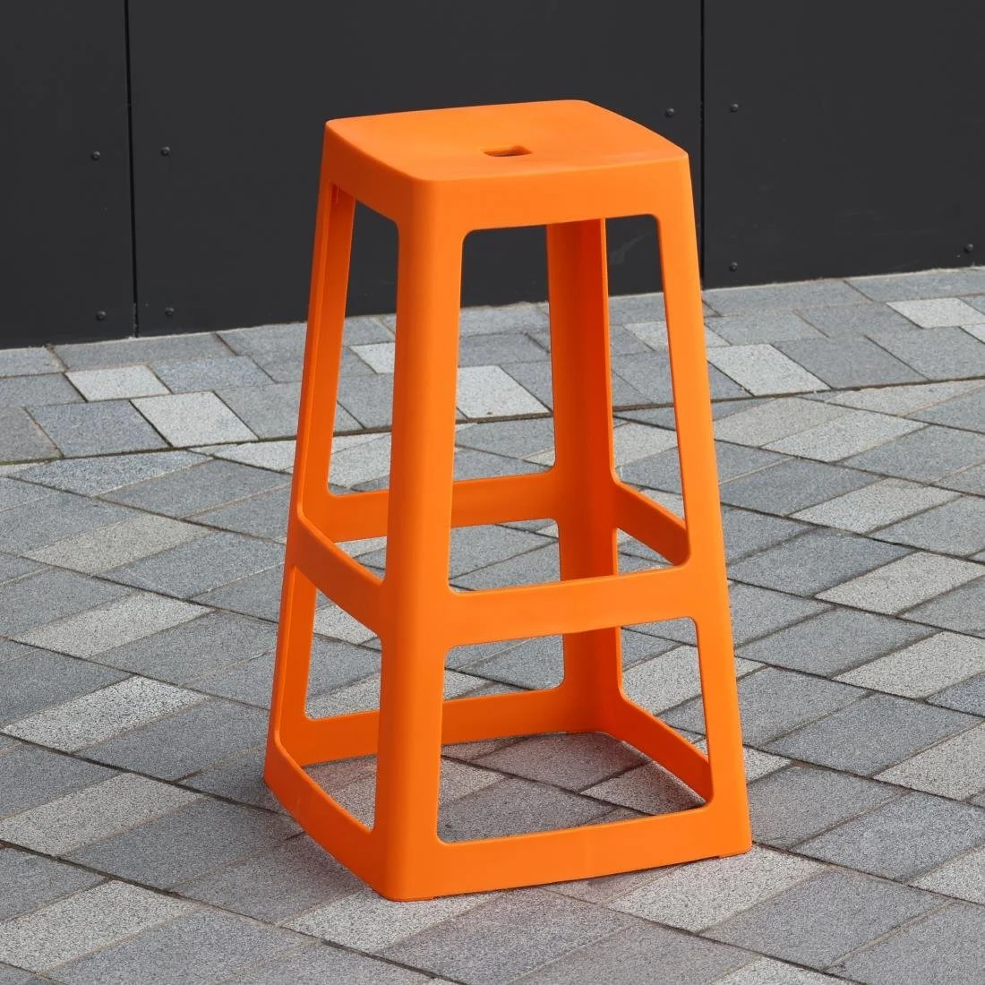 Origin Base High Stool Signal Orange 450x450x750mm (2 Pack) - Image 7