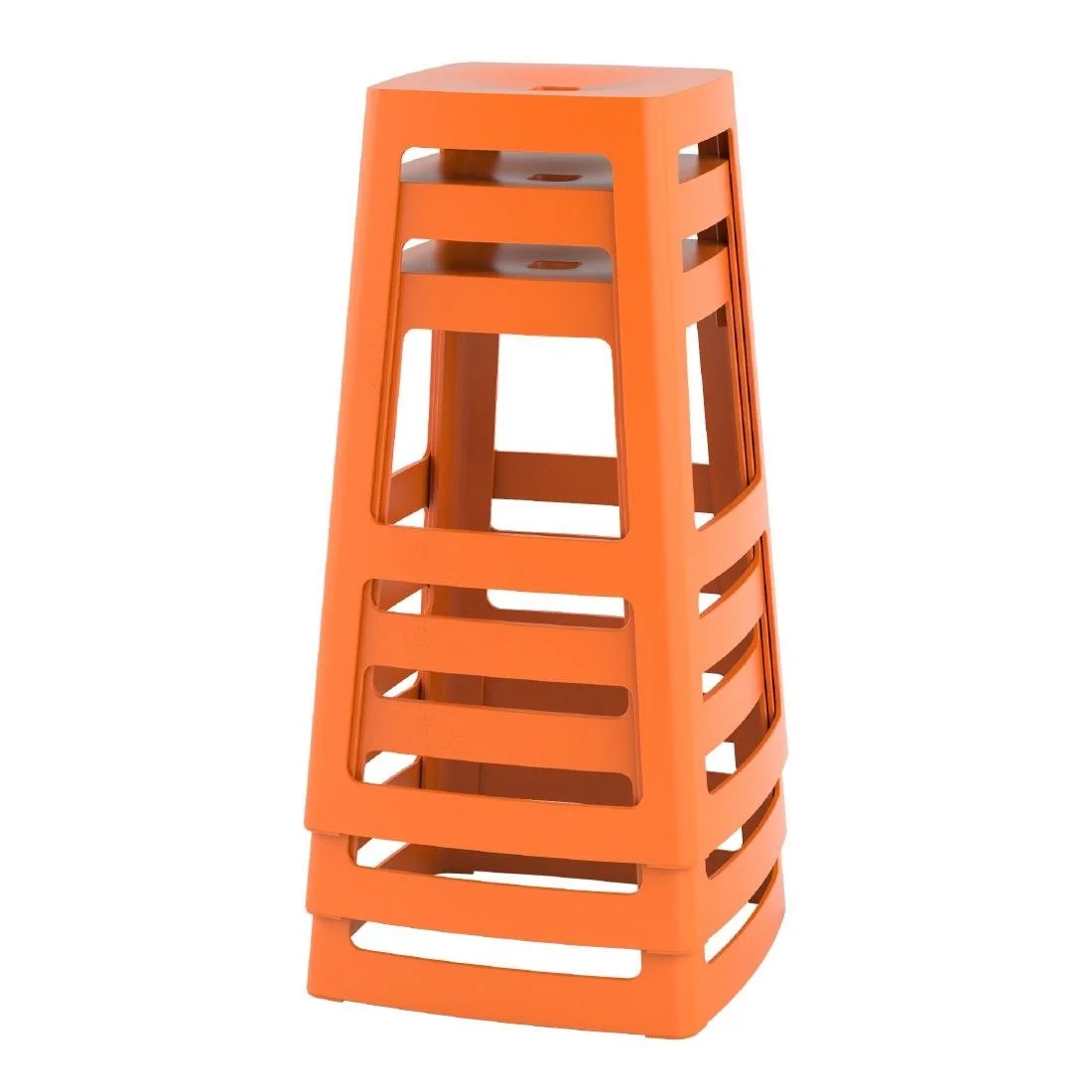 Origin Base High Stool Signal Orange 450x450x750mm (2 Pack) - Image 10