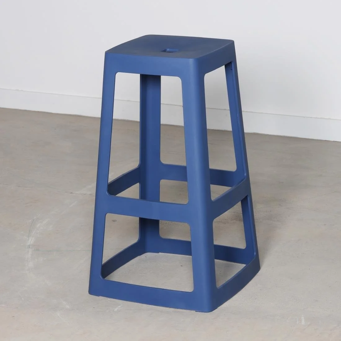 Origin Base High Stool Violet Blue 450x450x750mm (2 Pack) - Image 2