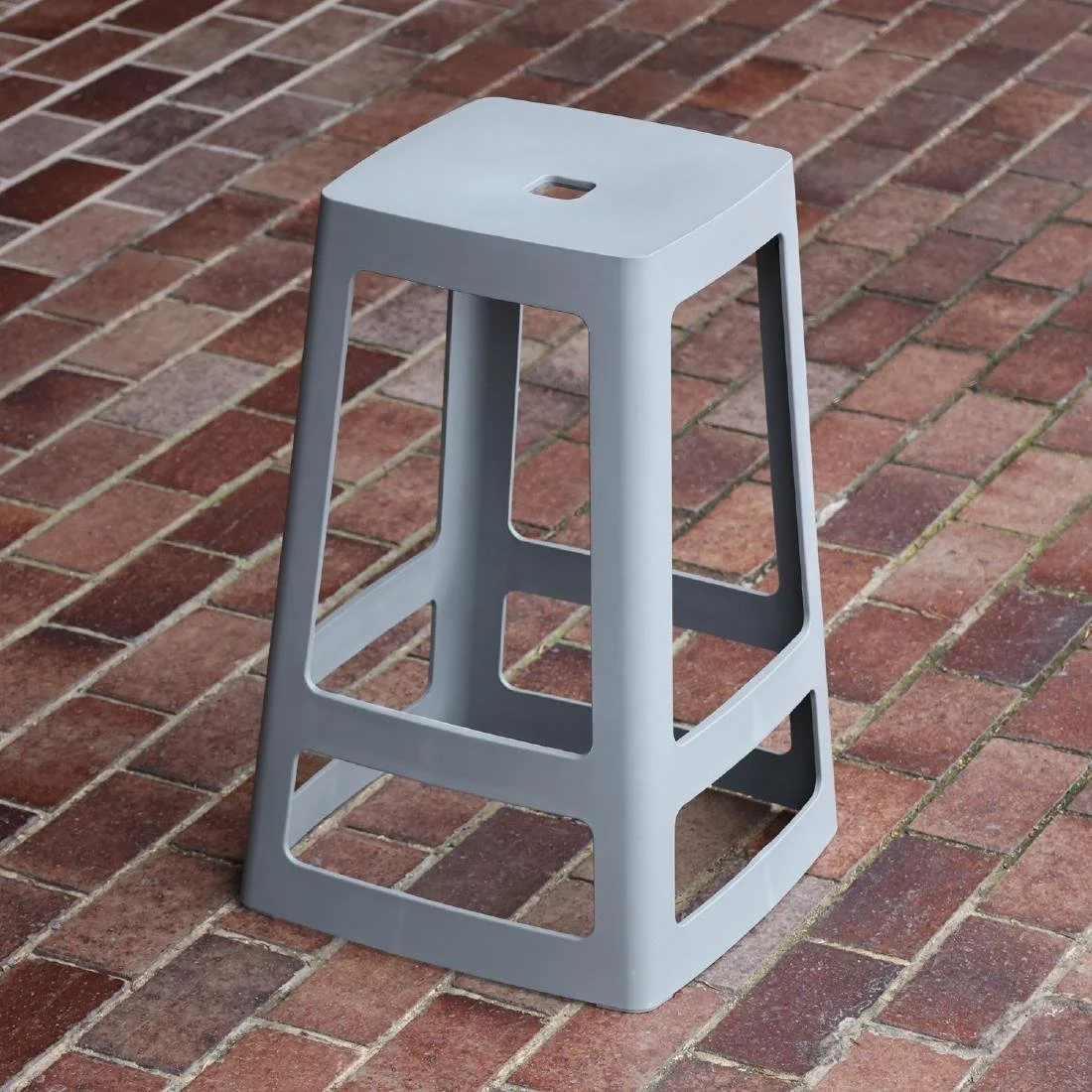 Origin Base High Stool Mouse Grey 450x450x750mm (2 Pack) - Image 7