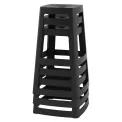 Origin Base High Stool Traffic Black 450x450x750mm (2 Pack) - Image 8
