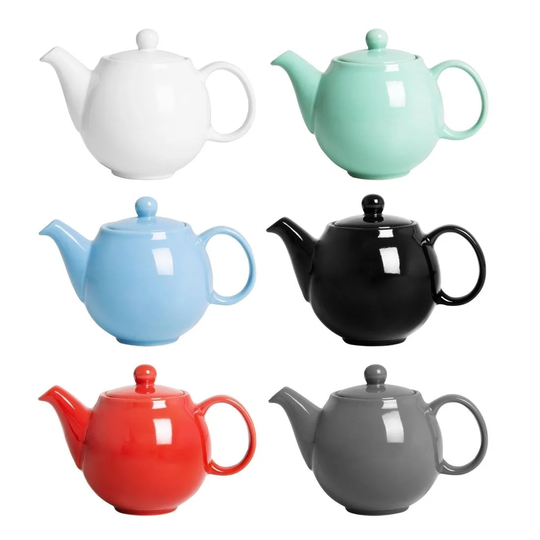 Olympia Café Teapots Red 450ml (2 Pack) - Image 5