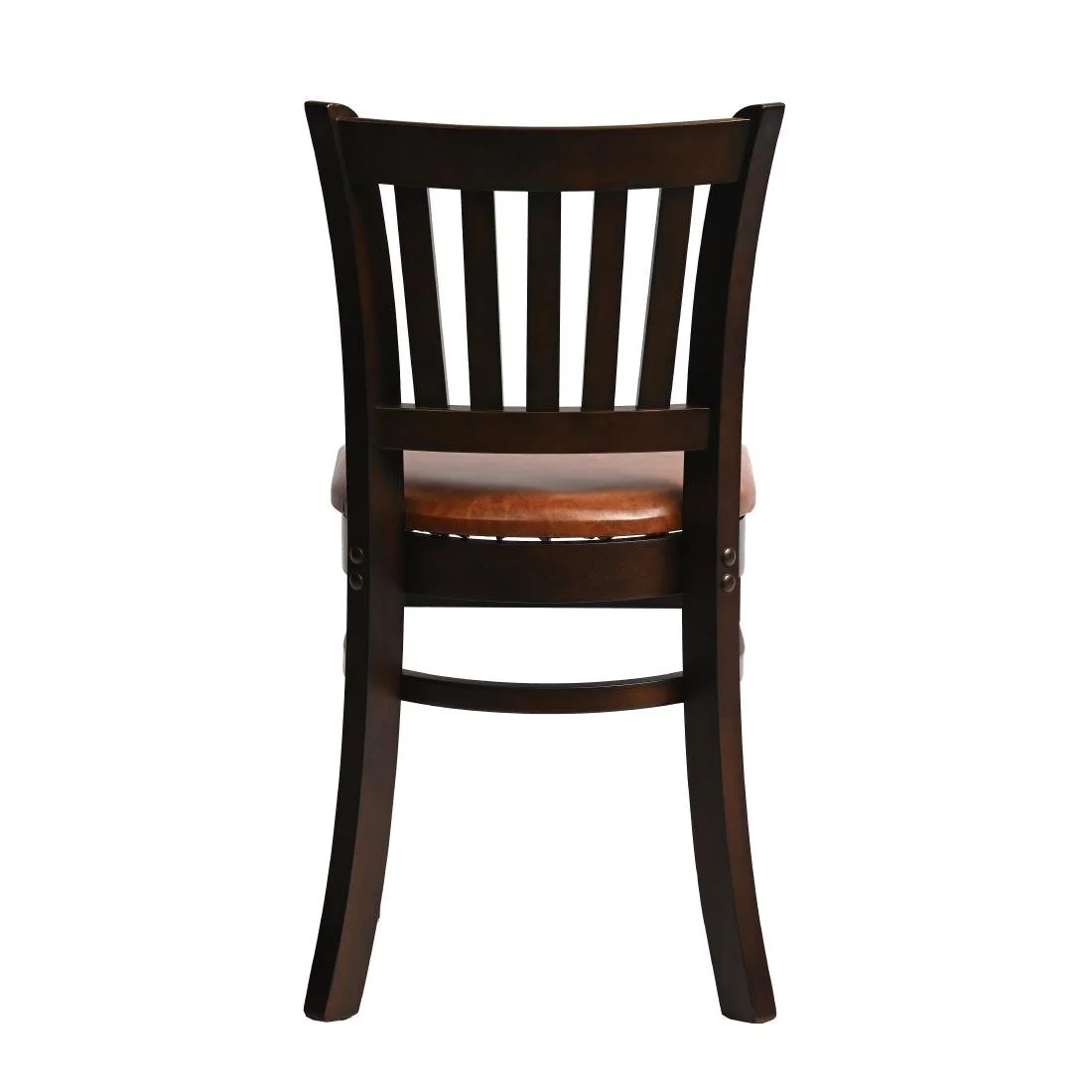 Manhattan Dining Chairs in Dark Walnut with Bison Tan Seat (2 Pack) - Image 2