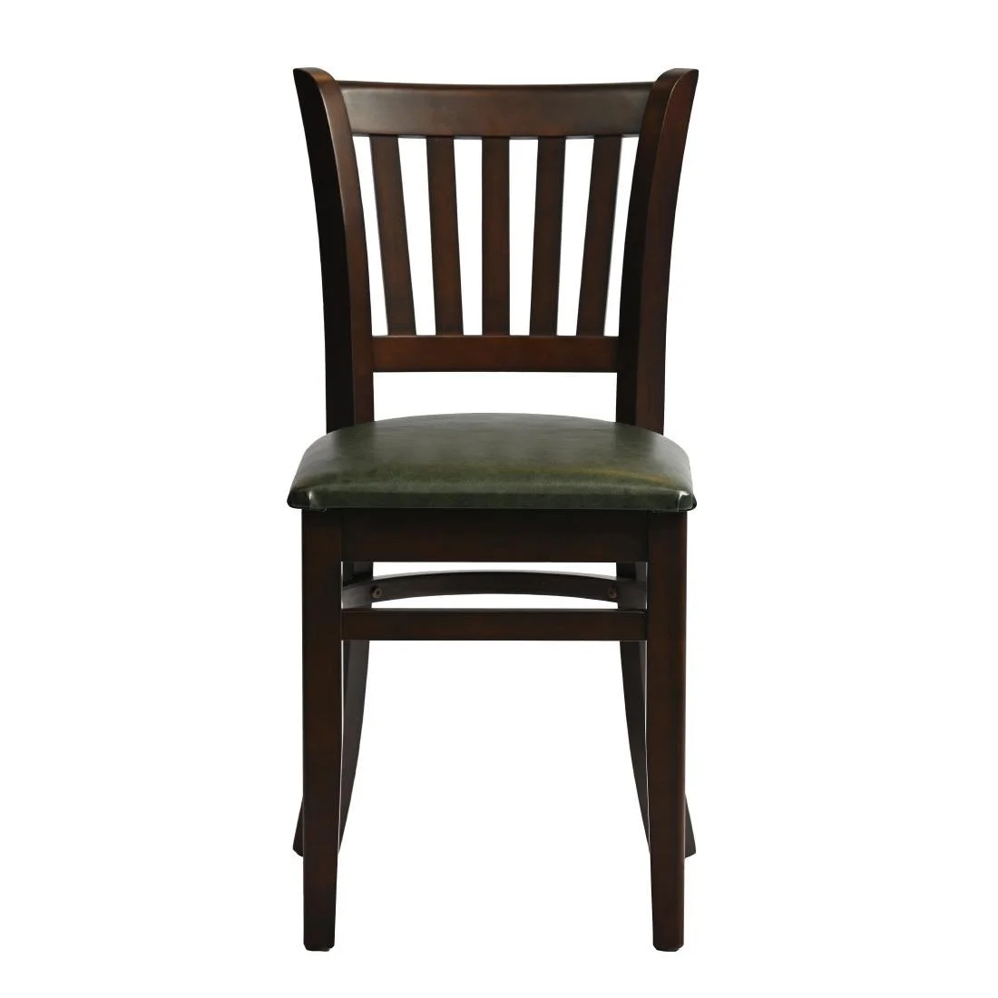 Manhattan Dining Chairs in Dark Walnut with Bison Cedar Seat (2 Pack) - Image 1