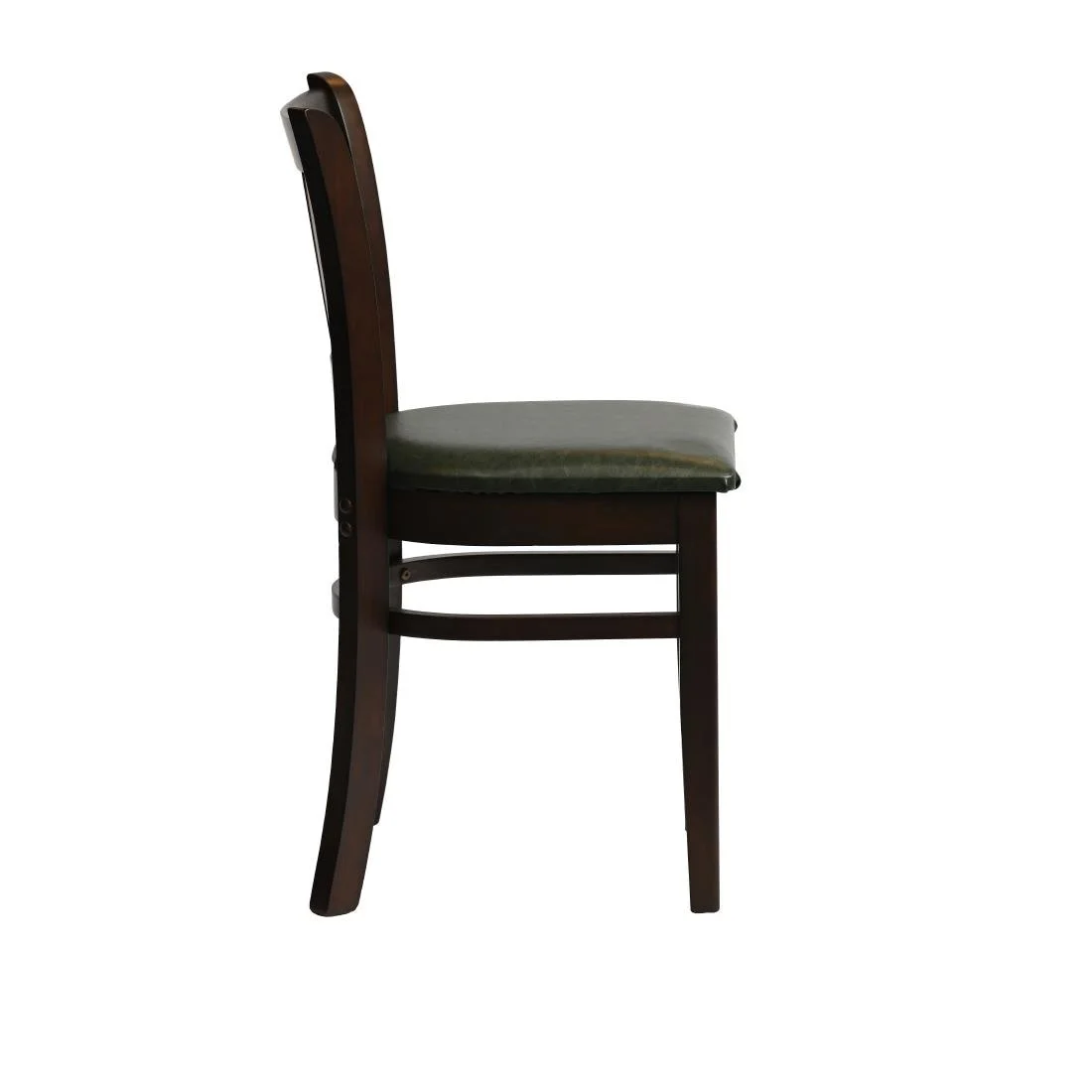 Manhattan Dining Chairs in Dark Walnut with Bison Cedar Seat (2 Pack) - Image 3