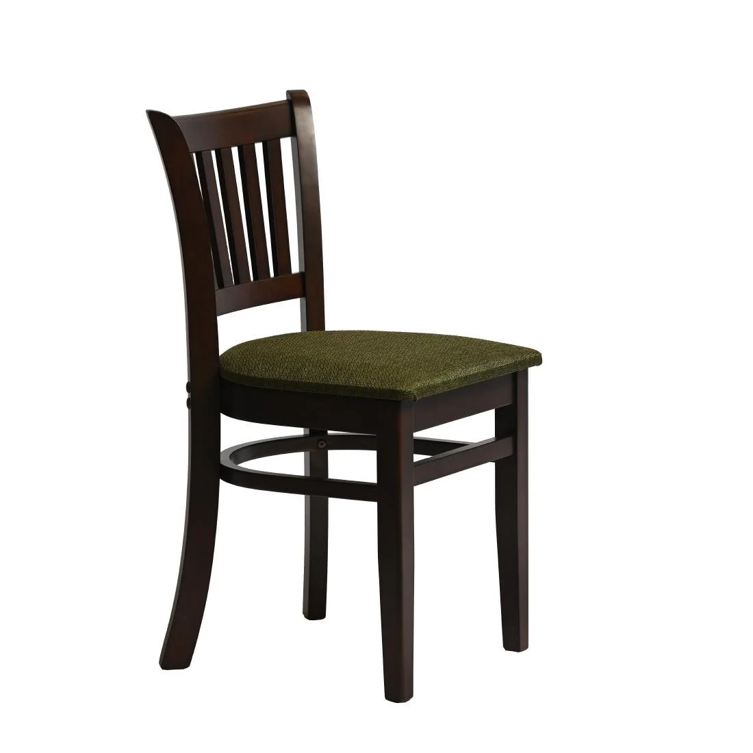 Manhattan Dining Chairs in Dark Walnut with Shetland Forest Seat (2 Pack) - Image 2