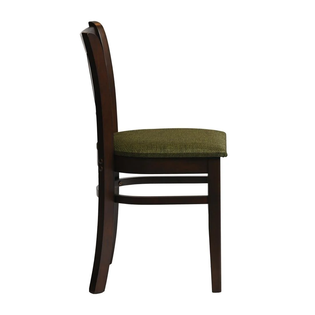 Manhattan Dining Chairs in Dark Walnut with Shetland Forest Seat (2 Pack) - Image 4