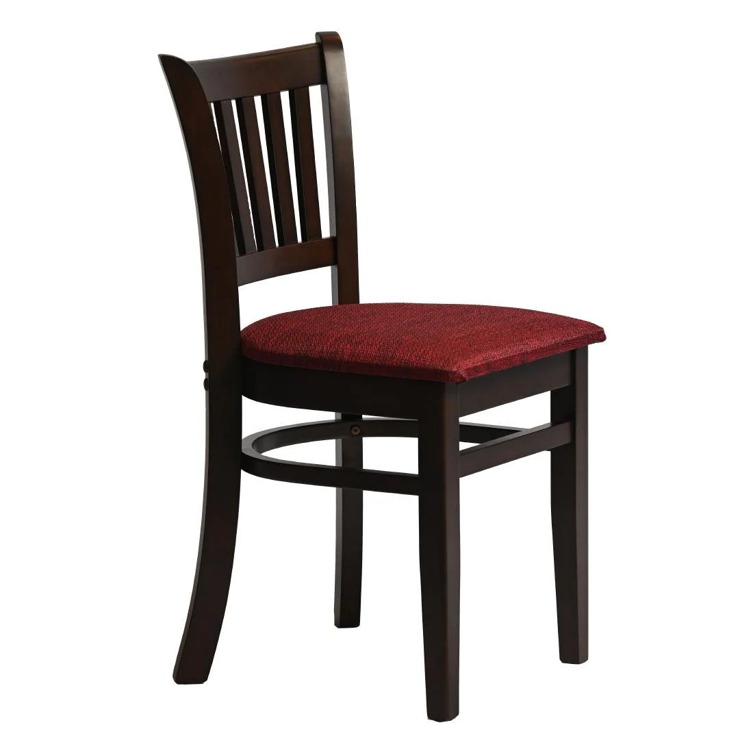 Manhattan Dining Chairs in Dark Walnut with Shetland Scarlett Seat (2 Pack) - Image 4