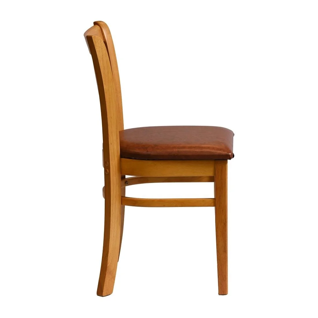 Manhattan Dining Chairs in Soft Oak with Bison Tan Seat (2 Pack) - Image 3