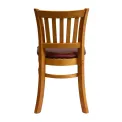 Manhattan Dining Chairs in Soft Oak with Bison Bordeaux Seat (2 Pack) - Image 2