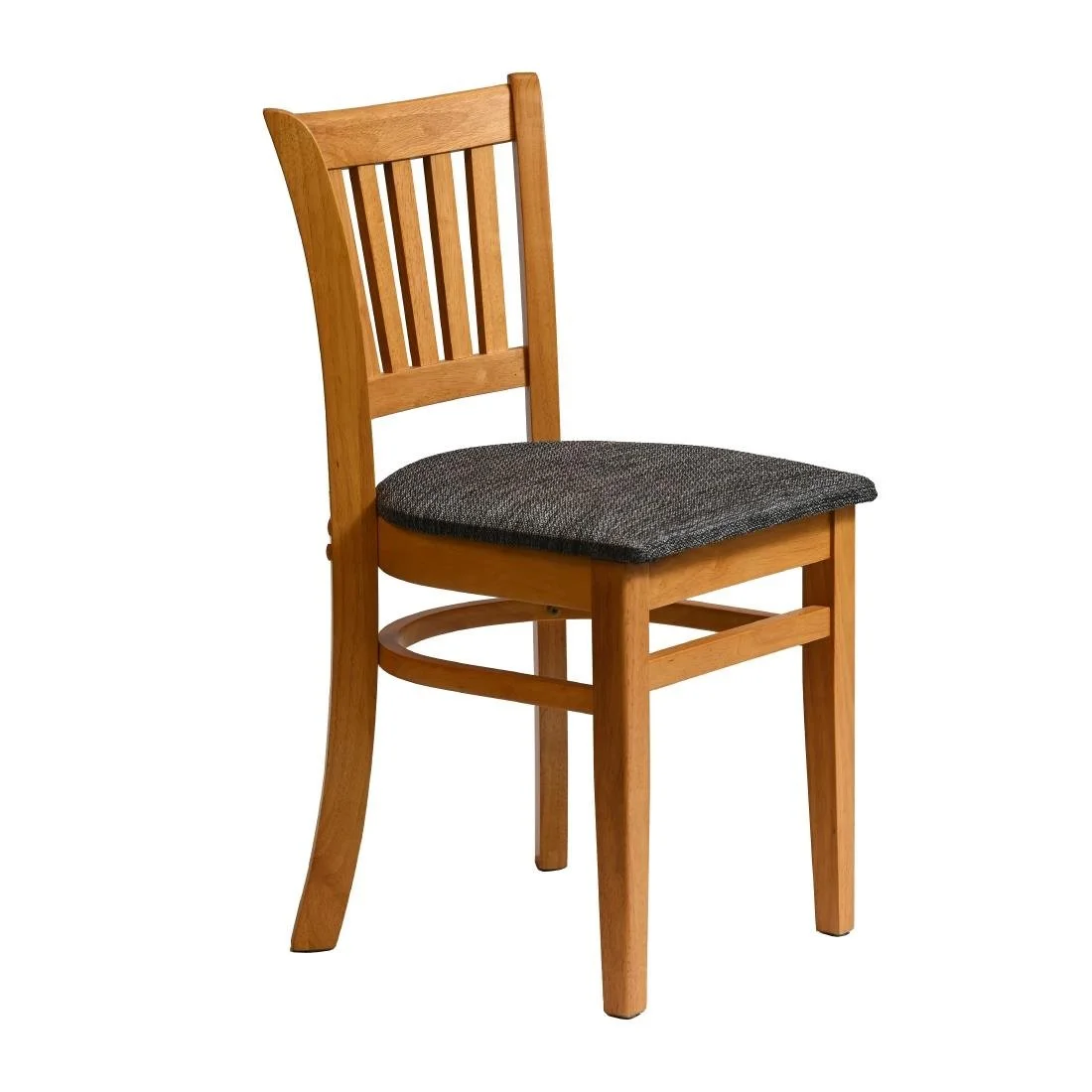 Manhattan Dining Chairs in Soft Oak with Shetland Smoke Seat (2 Pack) - Image 3