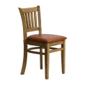 Manhattan Dining Chairs in Weathered Oak with Bison Tan Seat (2 Pack) - Image 2