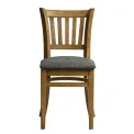 Manhattan Dining Chairs in Weathered Oak with Shetland Smoke Seat (2 Pack) - Image 1
