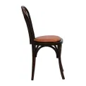 Hoop Back Dining Chairs in Dark Walnut with Bison Tan Seat (2 Pack) - Image 4