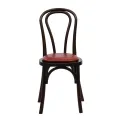 Hoop Back Dining Chairs in Dark Walnut with Bison Bordeaux Seat (2 Pack) - Image 3