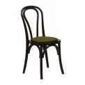 Hoop Back Dining Chairs in Dark Walnut with Shetland Forest Seat (2 Pack) - Image 1