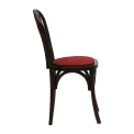Hoop Back Dining Chairs in Dark Walnut with Shetland Scarlett Seat (2 Pack) - Image 2