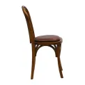Hoop Back Dining Chairs in Weathered Oak with Bison Espresso Seat (2 Pack) - Image 4