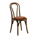 Hoop Back Dining Chairs in Weathered Oak with Bison Tan Seat (2 Pack) - Image 1