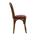 Hoop Back Dining Chairs in Weathered Oak with Bison Bordeaux Seat (2 Pack) - Image 4