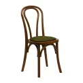Hoop Back Dining Chairs in Weathered Oak with Shetland Forest Seat (2 Pack) - Image 1