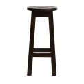 Wooden Top High Stool in Dark Walnut (2 Pack) - Image 2
