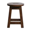 Wooden Top Low Stool in Vintage (2 Pack) - Image 2