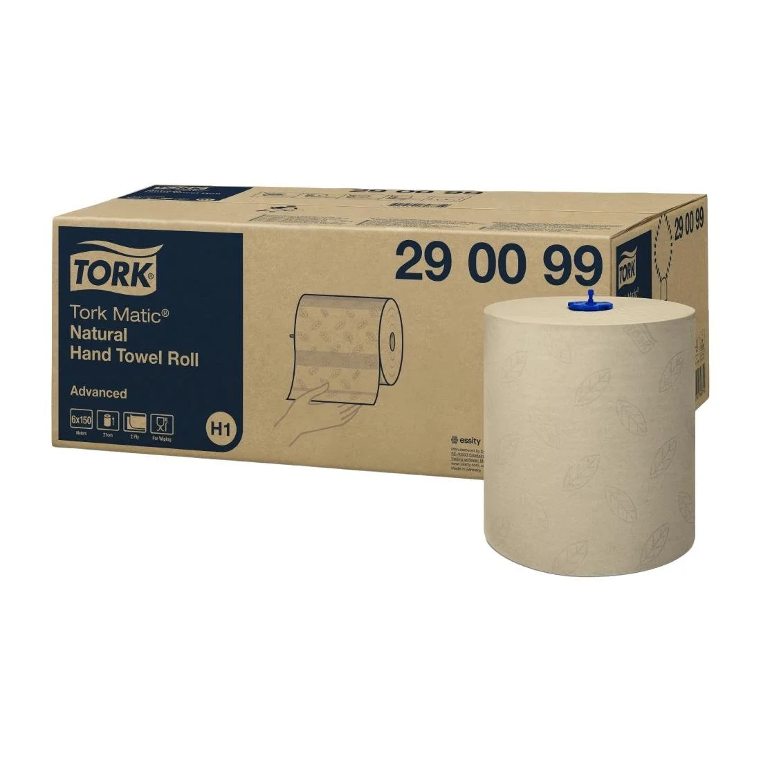 Tork Matic Paper Hand Towel Rolls Natural H1 (6 Pack) - Image 3