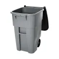 Rubbermaid BRUTE Rollout Container Grey 189Ltr - Image 1