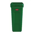 Rubbermaid Slim Jim Bin with Venting Channels Green 60Ltr - Image 3