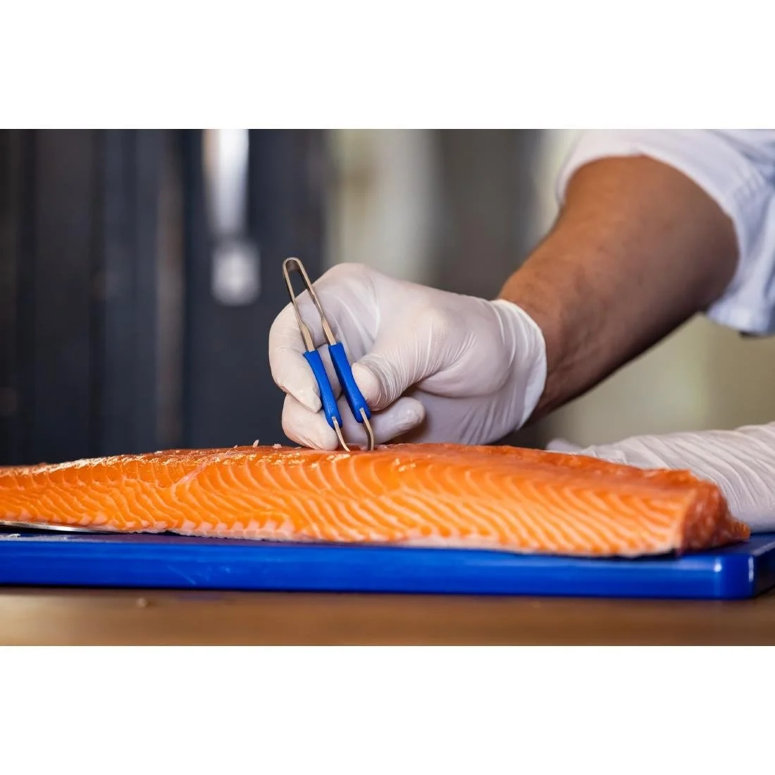 Deglon Straight Fish Bone Tweezer Bevelled Ends 12cm - Image 5