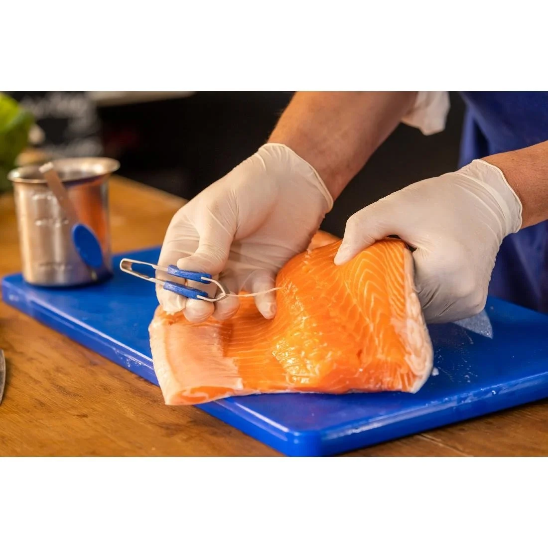 Deglon Straight Fish Bone Tweezer Bevelled Ends 12cm - Image 6