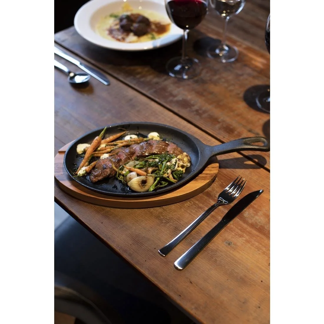 Tramontina Pre-Seasoned Cast Iron Fajita Sizzler 305x185mm - Image 10