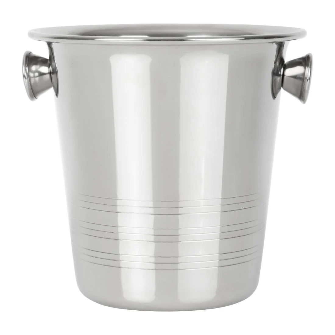 Olympia Ice Bucket with Handles and Etch Detail Stainless Steel 1050ml - Image 2