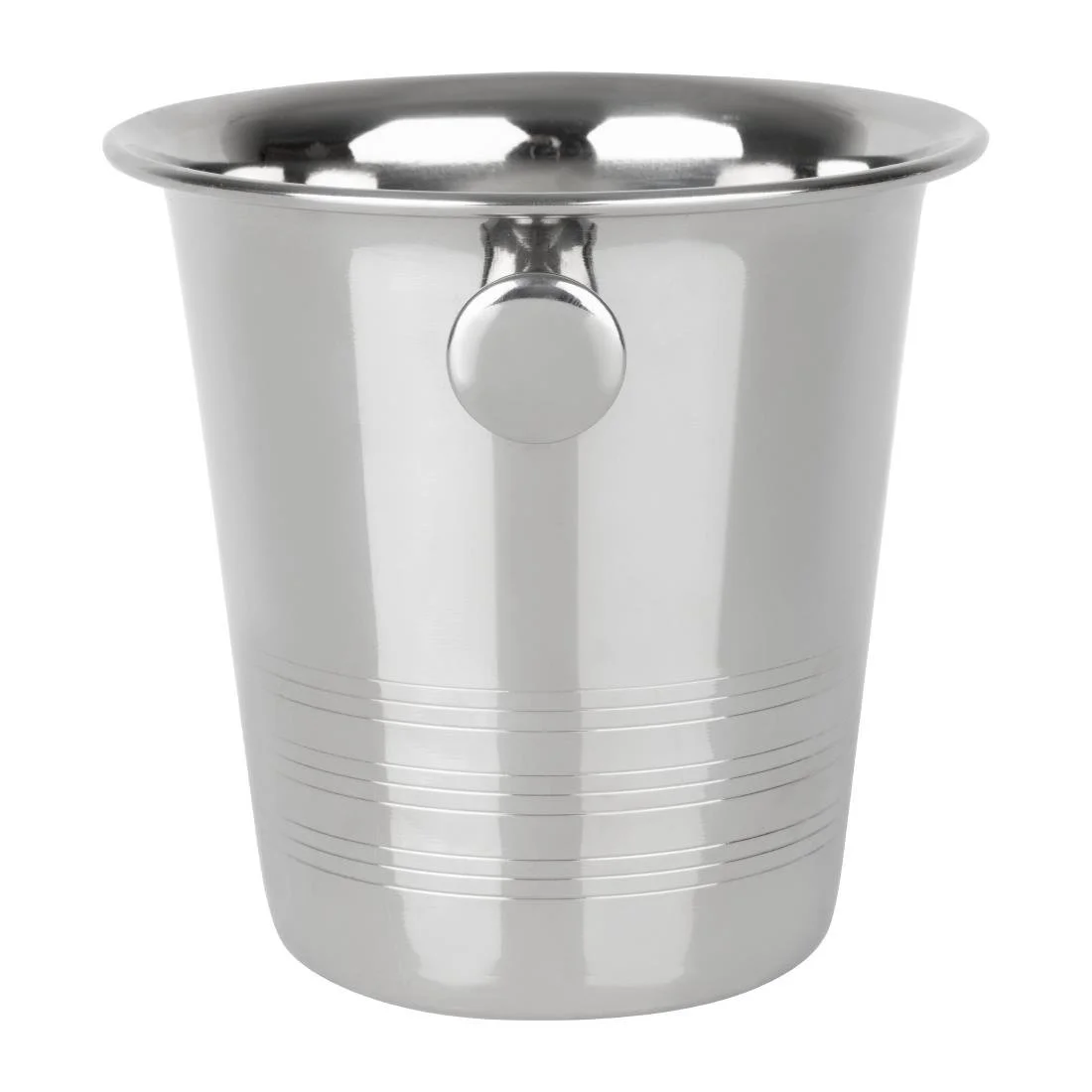 Olympia Ice Bucket with Handles and Etch Detail Stainless Steel 1050ml - Image 3