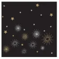 Swantex Lunch Napkins Midnight Sparkle 33x33cm 2ply 1/4 Fold (1000 pack) - Image 1