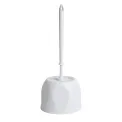 Nisbets Essentials Round Toilet Brush & Holder - White - Image 1