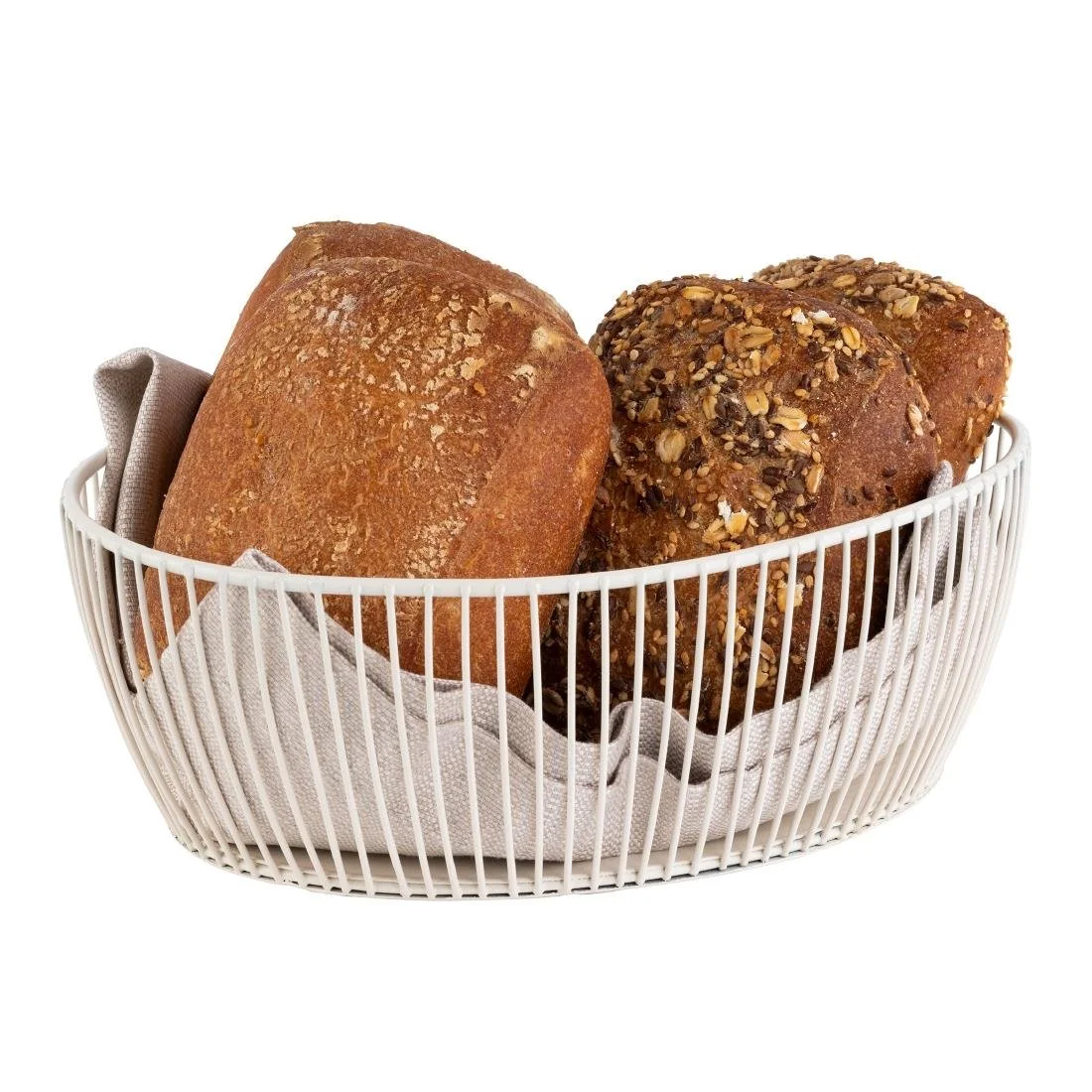 APS Svart Basket White 240x190x80mm - Image 2