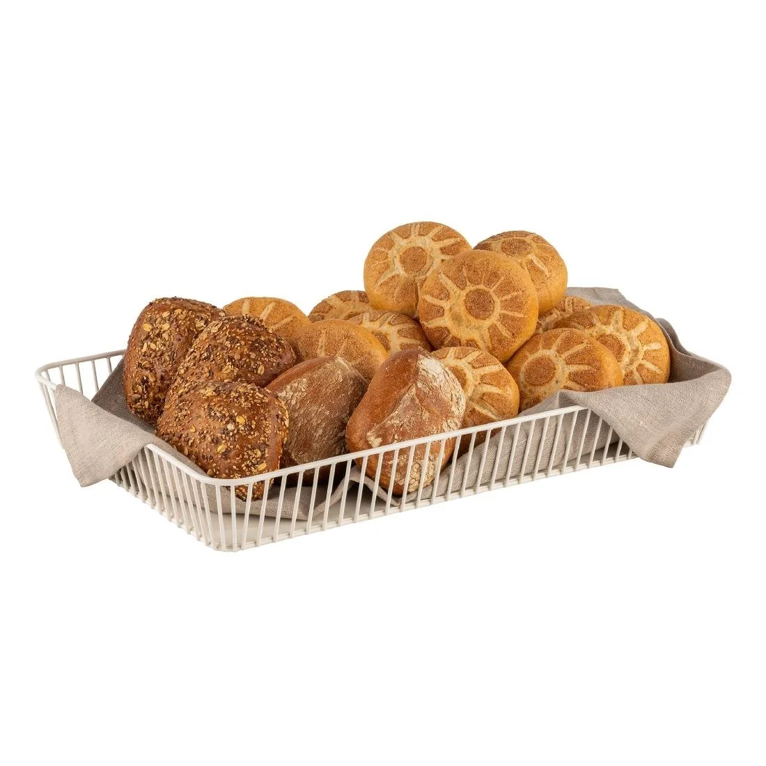 APS Basket Urban GN 1/1 White 530x325x75mm - Image 2