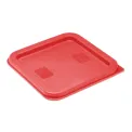 Hygiplas Square Food Storage Container Lid Red - Image 1