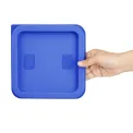Hygiplas Square Food Storage Container Lid Blue - Image 3