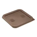 Hygiplas Square Food Storage Container Lid Brown - Image 1