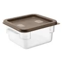 Hygiplas Square Food Storage Container Lid Brown - Image 4