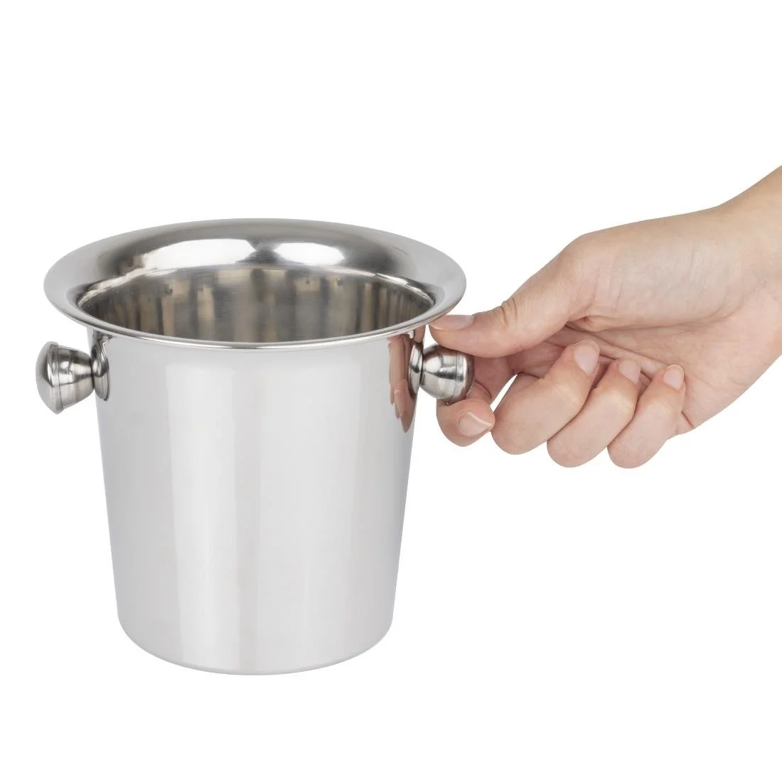 Olympia Mini Fluted Ice Bucket Stainless Steel - Image 6