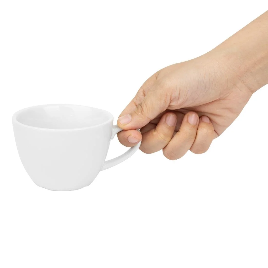 Olympia Whiteware Flat White Cups 170ml (12 Pack) - Image 5
