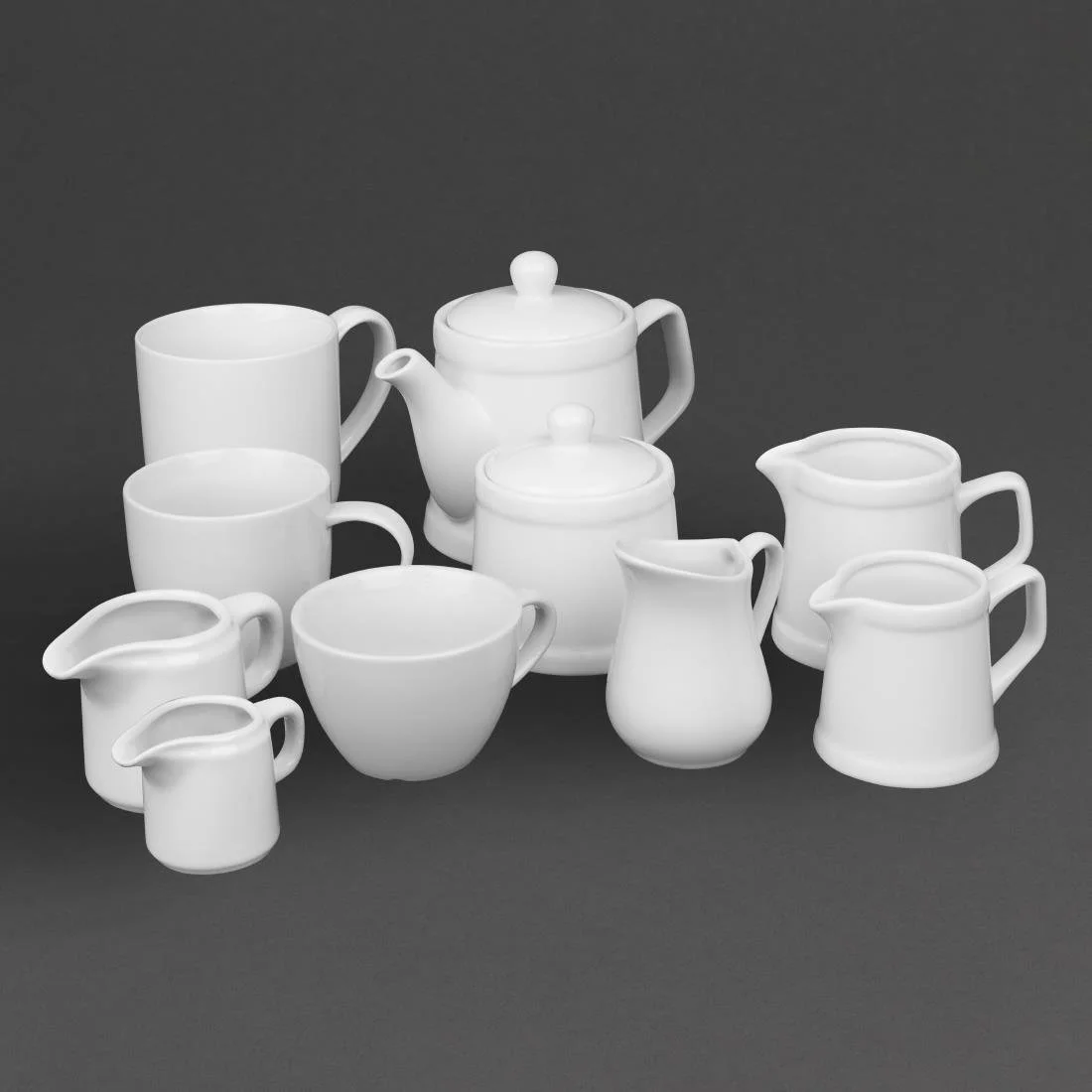 Olympia Whiteware Low Mugs 220ml (12 Pack) - Image 4