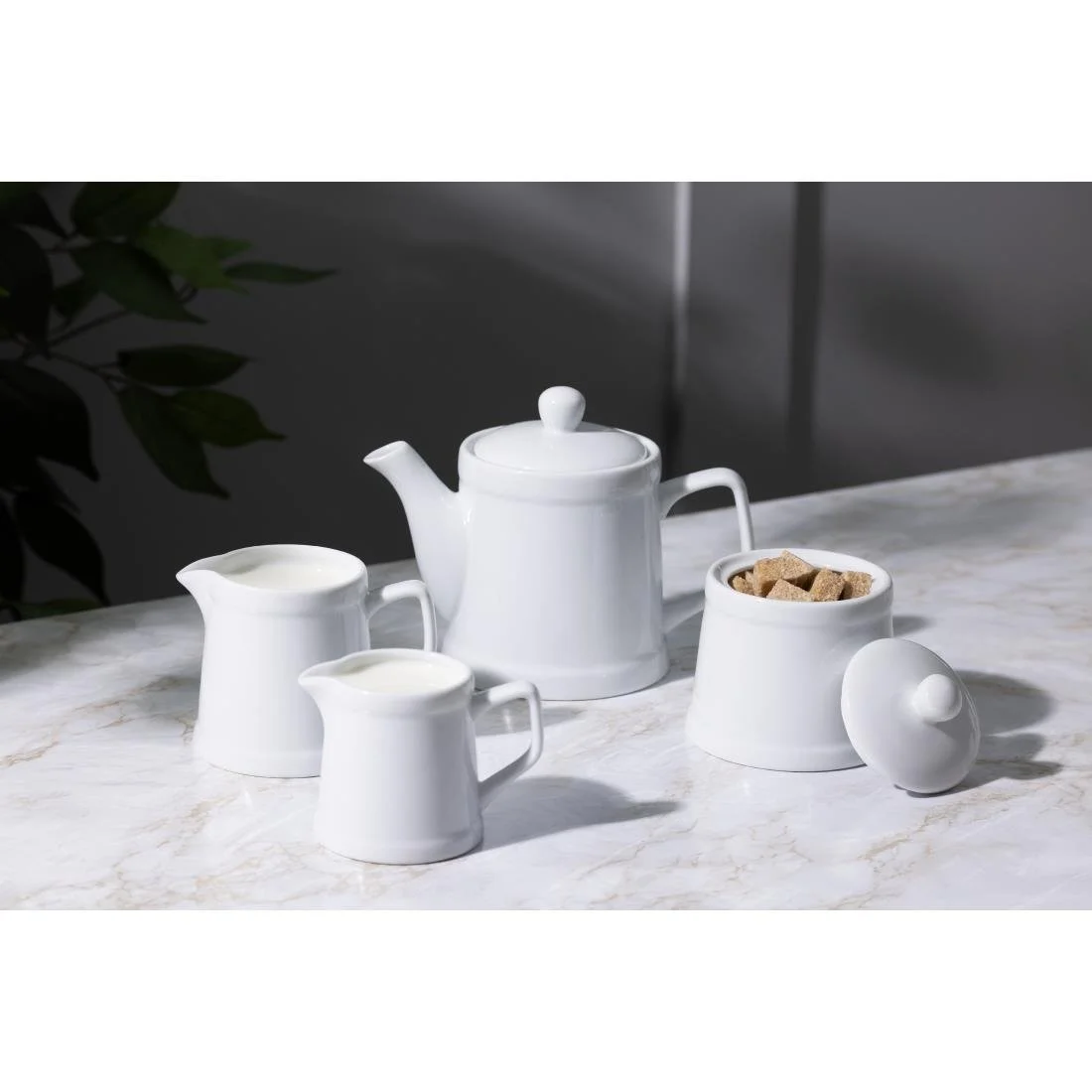 Olympia Whiteware Pier Teapots 500ml (2 Pack) - Image 4