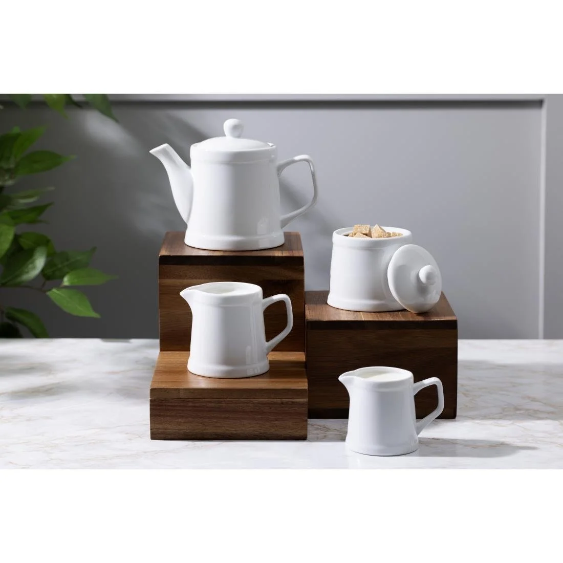 Olympia Whiteware Pier Teapots 500ml (2 Pack) - Image 5