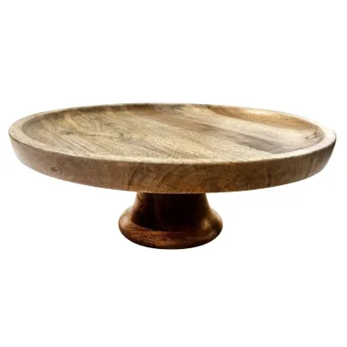 Olympia Cake Stand Mango Wood 330x120mm